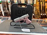 USED Glock 42 - Stainless/Pink cerakote - NEVER FIRED - 2 of 4