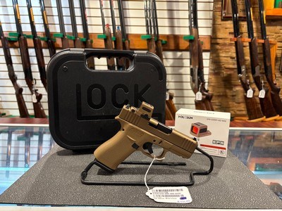 Glock 43X MOS Coyote w/ optic