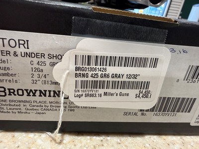 Millers Exclusive Browning 425 Grade 6 12ga/32 Gray - Image 10 of 10