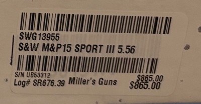 Smith and Wesson M&P15 Sport III - DE Compliant - Image 3 of 4