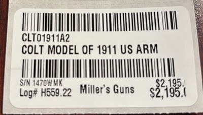 Colt 1911 - NEVER FIRED - Image 7 of 7