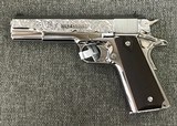 Colt 1911 Custom Engraved by Ivan Mate in 38 Super caliber - 2 of 6