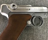 Luger P08 Manufactured by Mitchell Arms of Houston, Texas in STAINLESS STEEL 9mm - 3 of 6