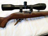 RUGER 10/22 SEMI AUTO 22 22" BARREL CUSTOM CERAKOTE BEAUTIFUL WOOD STOCK, SCOPED - 4 of 12