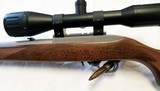 RUGER 10/22 SEMI AUTO 22 22" BARREL CUSTOM CERAKOTE BEAUTIFUL WOOD STOCK, SCOPED - 8 of 12