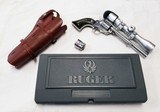 RUGER SINGLE SIX SUPER HUNTER CONVERTABLE SS, 7 1/2" 22 & 22 MAGNUM WITH SCOPE AND HOLSTER LNIB - 4 of 4