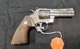COLT PYTHON 357 MAGNUM FACTORY ENGRAVED A TRUE WORK OF ART! - 2 of 3