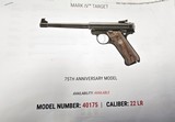 RUGER MARK IV TARGET 75TH ANNIVERSARY MODEL NIB WTH TWO MAGAZINES - 1 of 6