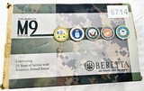 BEBERETTA M9 PISTOL COMMERCIAL CELEBRATING 25 YEARS OF SERVICE WITH AMERICA'S ARMED FORCES - 2 of 4