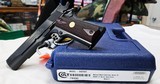 COLT NATIONAL MATCH GOLD CUP. SERIES 70 45 ACP. 5" BARREL COLT ROYAL BLUE FINISH NIB - 3 of 3