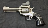 RUGER NEW MODEL BLACKHAWK 357 MAGNUM WITH TWO SETS OF GRIPS AND RED DOT - 2 of 3