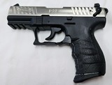 WALTHER P22Q NICKEL 22 LR MADE IN GERMANY AS NEW IN BOX - 3 of 4