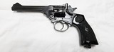 WEBLEY MARK IV 38 ENGLISH CALIBER REVOLVER COMPLETE WITH BELT AND HOLSTER VERY NICE! - 4 of 7