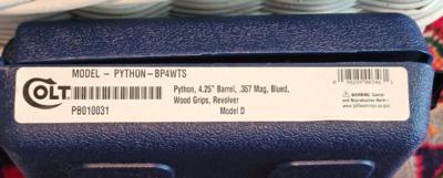 BRAND NEW COLT PYTHON BP4WTS BLUED - Image 4 of 4