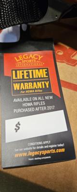 HOWA MODEL HWH250 22-250 RIFLE NEW IN BOX 22 INCH BARREL - Image 3 of 4