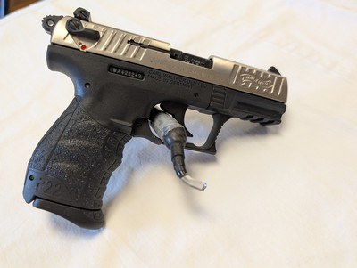 NEW WALTHER P22Q TACTICAL WITH NICKEL SLIDE - Image 3 of 4