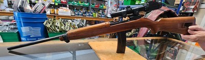 M1 Carbine with New AUTO ORDNANCE 30 ROUND MAGAZINE AND BUSHNELL SCOPE 99% OF NEW - Image 1 of 2