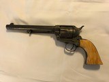 Colt 1873 SAA 44-40; FRONTIER SIX SHOOTER - ETCHED PANEL IS CLEAR; 7.5” barrel; Ivory Grips; Factory Letter - 1 of 20