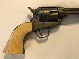 Colt 1873 SAA 44-40; FRONTIER SIX SHOOTER - ETCHED PANEL IS CLEAR; 7.5” barrel; Ivory Grips; Factory Letter - 15 of 20