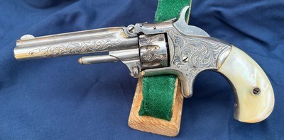 Smith and Wesson 1st Model Third issue Factory Engraved Pocket Revolver - Image 5 of 14