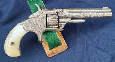 Smith and Wesson 1st Model Third issue Factory Engraved Pocket Revolver - Image 1 of 14