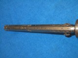 DELUXE NIMSCHKIE ENGRAVED COLT MODEL 1851 PERCUSSION NAVY REVOLVER WITH FACTORY DELUXE GRIPS & ITS ORIGINAL SILVER FINISH IN EXCELLENT CONDITION - 7 of 13