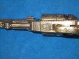 DELUXE NIMSCHKIE ENGRAVED COLT MODEL 1851 PERCUSSION NAVY REVOLVER WITH FACTORY DELUXE GRIPS & ITS ORIGINAL SILVER FINISH IN EXCELLENT CONDITION - 11 of 13