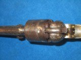 DELUXE NIMSCHKIE ENGRAVED COLT MODEL 1851 PERCUSSION NAVY REVOLVER WITH FACTORY DELUXE GRIPS & ITS ORIGINAL SILVER FINISH IN EXCELLENT CONDITION - 9 of 13