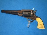 A SCARCE REMINGTON NEW MODEL SINGLE ACTION PERCUSSION BELT
REVOLVER WITH DELUXE EAGLE GRIPS IN EXCELLENT UNTOUCHED CONDITION! - 1 of 13