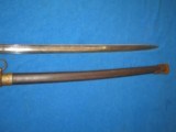 A U.S. CIVIL WAR MODEL 1850 FOOT OFFICERS SWORD PRESENTED TO "LIEUT. BRD. E. BACKER" OF THE 47TH MASS. VOLS. ON FEB. 2, 1863 IN NICE UNTOUCH - 11 of 15