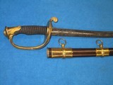 AN EARLY U.S. CIVIL WAR MODEL 1850 STAFF & FIELD OFFICERS SWORD IN MINTY CONDITION! - 2 of 12