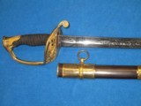 AN EARLY U.S. CIVIL WAR MODEL 1850 STAFF & FIELD OFFICERS SWORD IN MINTY CONDITION! - 1 of 12