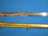 A VERY EARLY & VERY HIGH GRADE AMES MFG. CO. NEW YORK OFFICERS MILITIA SWORD IN EXCELLENT PLUS CONDITION! - 12 of 14