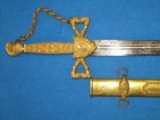 A VERY EARLY & VERY HIGH GRADE AMES MFG. CO. NEW YORK OFFICERS MILITIA SWORD IN EXCELLENT PLUS CONDITION! - 3 of 14