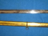 A VERY EARLY & VERY HIGH GRADE AMES MFG. CO. NEW YORK OFFICERS MILITIA SWORD IN EXCELLENT PLUS CONDITION! - 9 of 14