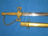 A VERY EARLY & VERY HIGH GRADE AMES MFG. CO. NEW YORK OFFICERS MILITIA SWORD IN EXCELLENT PLUS CONDITION! - 7 of 14