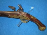 A VERY EARLY PAIR OF 1700'S "P. MORETTA" LARGE ITALIAN MADE FLINTLOCK PISTOLS IN FINE UNTOUCHED CONDITION! - 7 of 20
