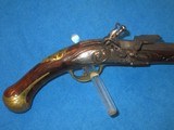 A VERY EARLY PAIR OF 1700'S "P. MORETTA" LARGE ITALIAN MADE FLINTLOCK PISTOLS IN FINE UNTOUCHED CONDITION! - 14 of 20