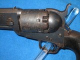 AN EARLY & VERY SCARCE U.S. CIVIL WAR NAVY ISSUED PERCUSSION COLT MODEL 1851 NAVY REVOLVER IN FINE UNTOUCHED CONDITION FACTORY ORDERED IN BLUE FINISH! - 9 of 17