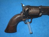 AN EARLY & VERY SCARCE U.S. CIVIL WAR NAVY ISSUED PERCUSSION COLT MODEL 1851 NAVY REVOLVER IN FINE UNTOUCHED CONDITION FACTORY ORDERED IN BLUE FINISH! - 6 of 17
