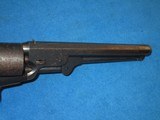 AN EARLY & VERY SCARCE U.S. CIVIL WAR NAVY ISSUED PERCUSSION COLT MODEL 1851 NAVY REVOLVER IN FINE UNTOUCHED CONDITION FACTORY ORDERED IN BLUE FINISH! - 7 of 17