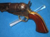 AN EARLY & DESIRABLE CIVIL WAR COLT MODEL 1862 PERCUSSION POCKET NAVY REVOLVER IN VERY NICE UNTOUCHED CONDITION! - 3 of 12