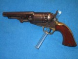 AN EARLY & DESIRABLE CIVIL WAR COLT MODEL 1862 PERCUSSION POCKET NAVY REVOLVER IN VERY NICE UNTOUCHED CONDITION! - 1 of 12