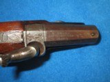 AN EARLY & VERY DESIRABLE CIVIL WAR TRUE PHILADELPHIA PERCUSSION DERINGER MARKED "C. CURRY, SAN FRANCO, CALA AGENT" MARKINGS ON TOP OF THE B - 8 of 12