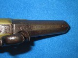 AN EARLY & VERY RARE CIVIL WAR GILLESPIE BRASS STOCKED "D. FISH NEW YORK" AGENT MARKED PHILADELPHIA DERINGER IN NICE UNTOUCHED CONDITION! - 7 of 12