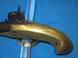 AN EARLY & VERY RARE CIVIL WAR GILLESPIE BRASS STOCKED "D. FISH NEW YORK" AGENT MARKED PHILADELPHIA DERINGER IN NICE UNTOUCHED CONDITION! - 5 of 12