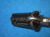 AN EARLY CIVIL WAR VERY FINELY MADE DELUXE ENGRAVED FRENCH MARKED PARIS APACHE PINFIRE PEPPERBOX PISTOL IN IN EXCELLENT CONDITION! - 7 of 11