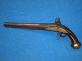 A VERY LARGE & EARLY FRENCH & INDIAN TO REVOLUTIONARY WAR MILITARY FLINTLOCK PISTOL IN NICE UNTOUCHED CONDITION! - 5 of 15