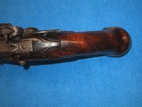 A VERY LARGE & EARLY FRENCH & INDIAN TO REVOLUTIONARY WAR MILITARY FLINTLOCK PISTOL IN NICE UNTOUCHED CONDITION! - 11 of 15