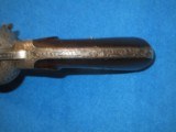 AN EARLY CIVIL WAR MILITARY TYPE DELUXE ENGRAVED OFFICERS OR EXHIBITION LARGE PINFIRE REVOLVER IN EXCELLENT CONDITION! - 11 of 14
